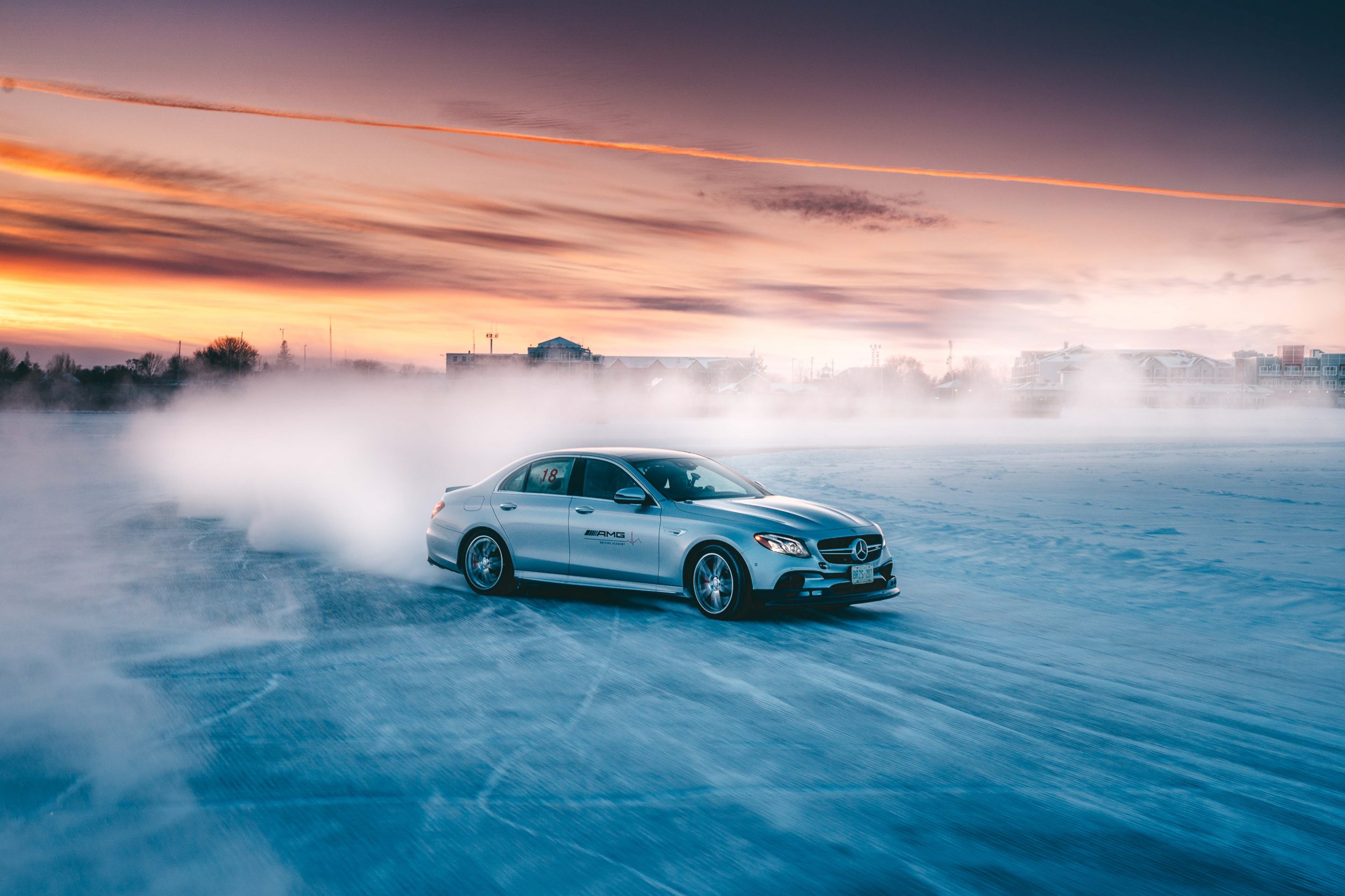 MercedesBenz Builds Ice Garage For Its Manitoba Frozen Lake Track